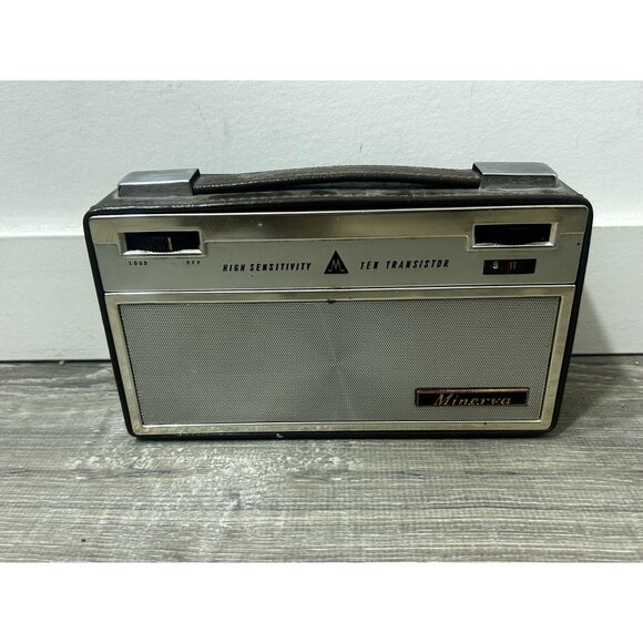 Vintage Minerva Ten Transistor High Sensitivity Portable Radio - Picture 1 of 9